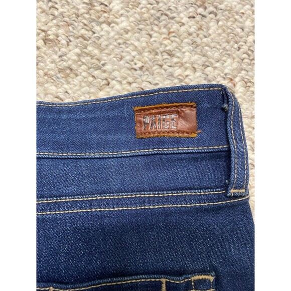 32 Paige High-Rise Dark Wash Hoxton Ankle Skinny - Picture 6 of 9